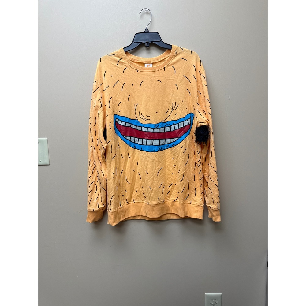 The Nick Box Aaahh Real Monsters Krumm Sweatshirt Orange 3D Armpit Hair Large